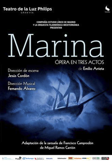 Marina Ópera en tres actos Teatro Madrid