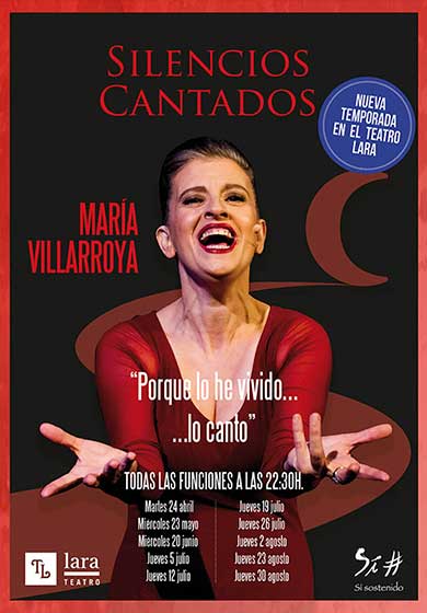 María Villarroya: Silencios cantados, el musical → Teatro Lara