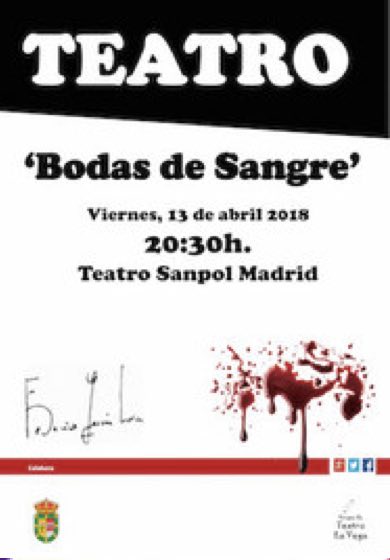 Teatro de La Vega: Bodas de Sangre → Teatro Sanpol