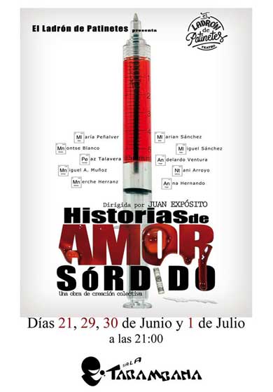 Historias de amor sórdido → Teatro Sala Tarambana