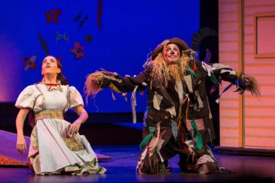 Imagen de escena de Mago de Oz de la compañía La Bicicleta.