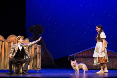 Imagen de escena de Mago de Oz de la compañía La Bicicleta.