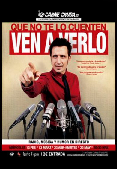 Carne Cruda: ¡Que no te lo cuenten, ven a verlo! → Teatro Fígaro Adolfo Marsillach