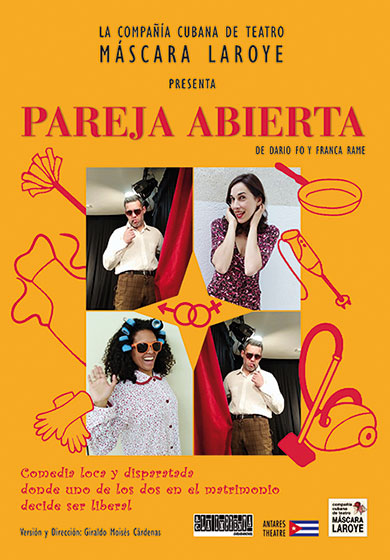 Máscara Laroye: Pareja Abierta → Teatro de las Aguas
