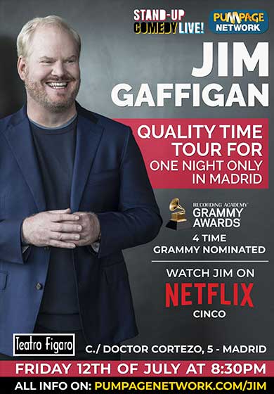 Jim Gaffigan's european tour → Teatro Fígaro Adolfo Marsillach