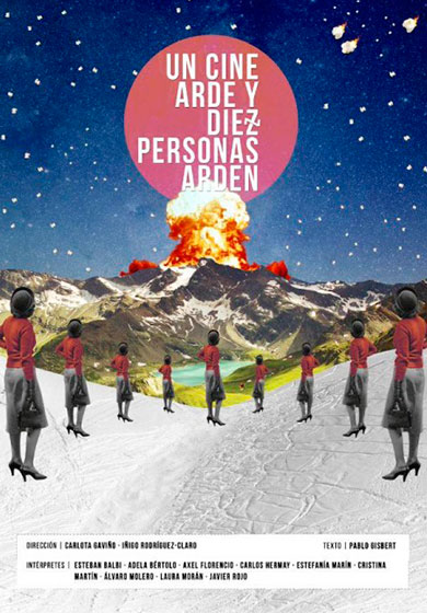 Un cine arde y diez personas arden