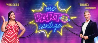 Imagen del espectáculo teatral 'Me parto contigo' en el Teatro Marquina