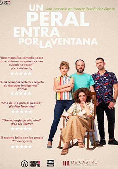 Un peral entra por la ventana
