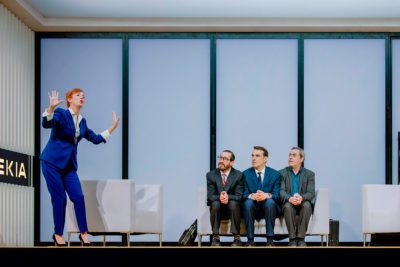 Imagen del espectáculo teatral 'El método Grönholm' en el Teatro Alcázar