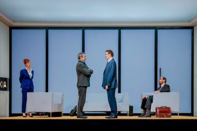 Imagen del espectáculo teatral 'El método Grönholm' en el Teatro Alcázar