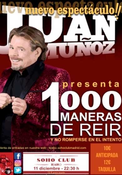 Juan Muñoz: 1000 maneras de reír → Teatro Soho Club