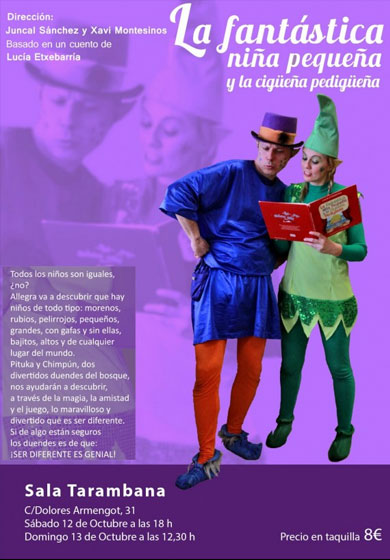 La fantástica niña pequeña y la cigüeña pedigüeña → Teatro Sala Tarambana