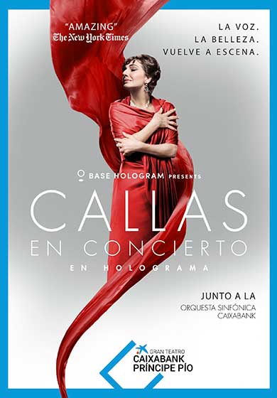 Callas en concierto – en holograma → La Estación - Gran Teatro CaixaBank Príncipe Pío