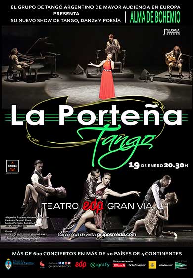 La Porteña Tango: Alma de Bohemio → Teatro Gran Vía