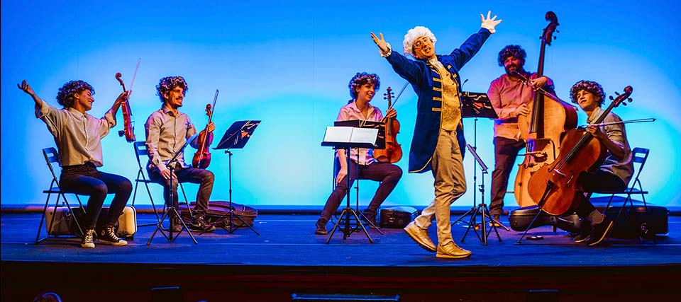 Imagen del espectáculo teatral 'El pequeño Mozart' en el Teatro Lara