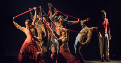 Imagen del espectáculo teatral 'Amores flamencos' en el Teatro La Latina