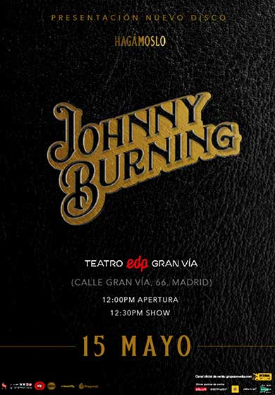 Johnny Burning en concierto
