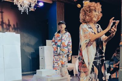 Imagen del espectáculo teatral 'Pisazo!' en el Teatro Lara