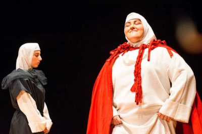 Marcela, la hija del poeta en Fiesta Corral Cervantes.