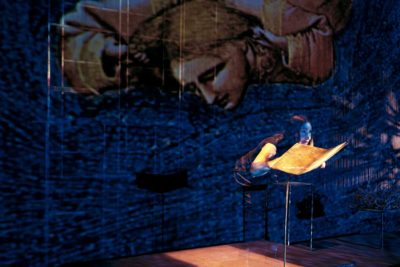 Imagen de 'Fedeli d’amore. Polittico in sette quadri per Dante Alighieri' en Teatro La Abadía
