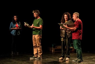 Imagen de 'Imprenteros' de Lorena Vega en Teatro Conde Duque
