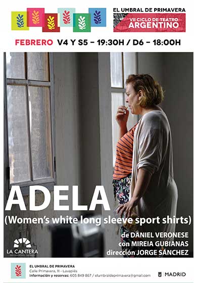 Adela (Women’s white long sleeve sport shirts) → El Umbral De Primavera