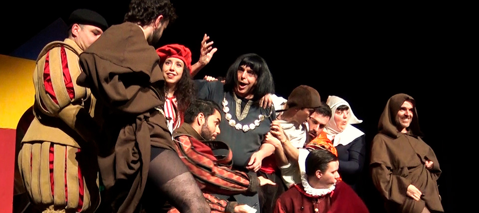 Imagen del espectáculo teatral 'Los figurantes' en el Teatro Fígaro Adolfo Marsillach