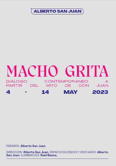 Macho grita → Teatro de la Comedia