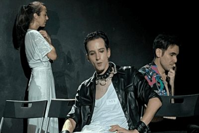 Imagen del espectáculo teatral 'A muerte' en el Teatro Lara