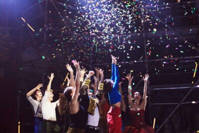 Imagen de 'Godspell' de Emilio Aragón y Antonio Banderas.