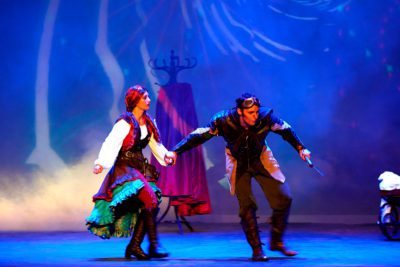Imagen del espectáculo teatral 'Caperuza roja, un musical feroz'