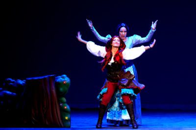 Imagen del espectáculo teatral 'Caperuza roja, un musical feroz'