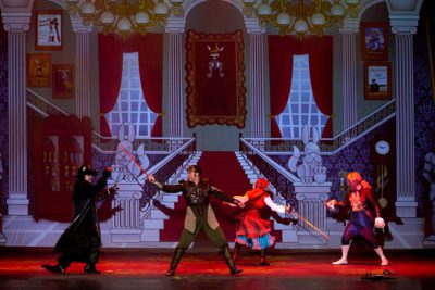 Imagen del espectáculo teatral 'Caperuza roja, un musical feroz'
