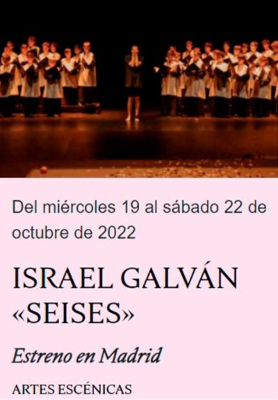 Israel Galván: Seises → Teatro Condeduque