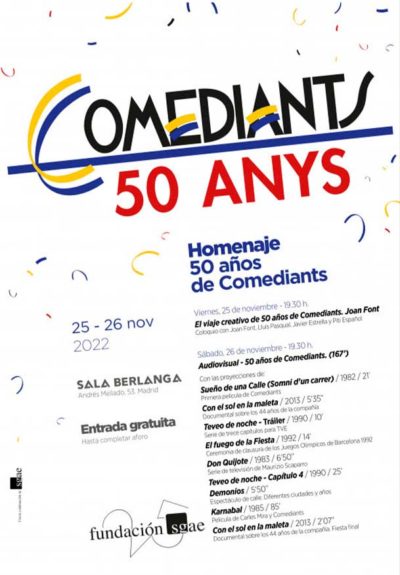 Homenaje: 50 años de Comediants → Sala Berlanga