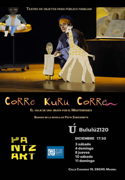 ¡CORRE, KURU, CORRE!, el viaje de una jirafa por el Mediterráneo