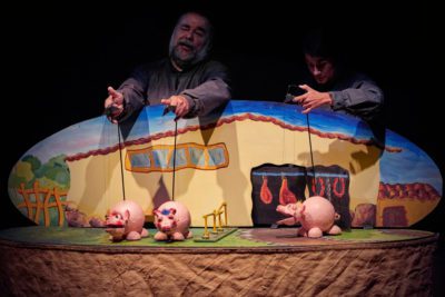 imagen de la obra 'Los tres cerditos', de Teatro Arbolé