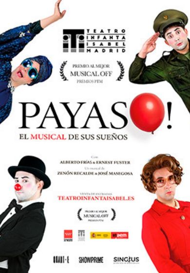 Payaso! El musical de sus sueños → Teatro Infanta Isabel