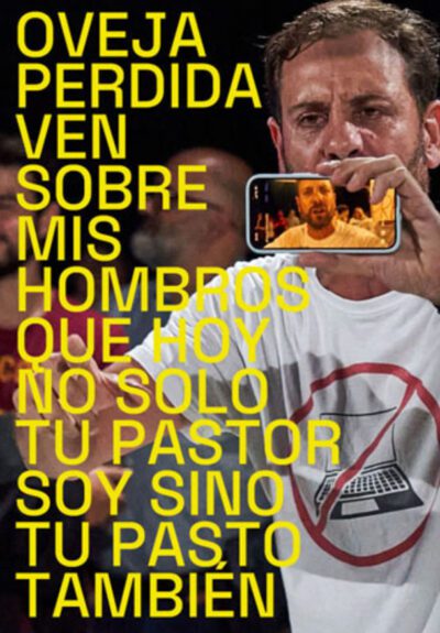 Oveja perdida ven sobre mis hombros que hoy no sólo tu pastor soy sino tu pasto también