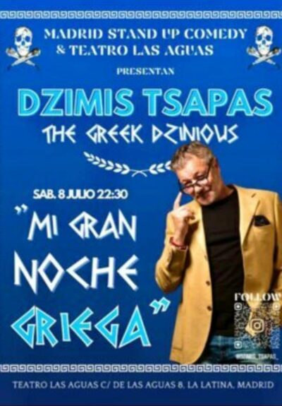 Mi gran noche griega. Dzimis Tsapas. The Greek Dzinious