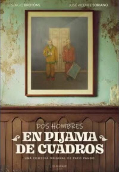 Dos hombres en pijama de cuadros