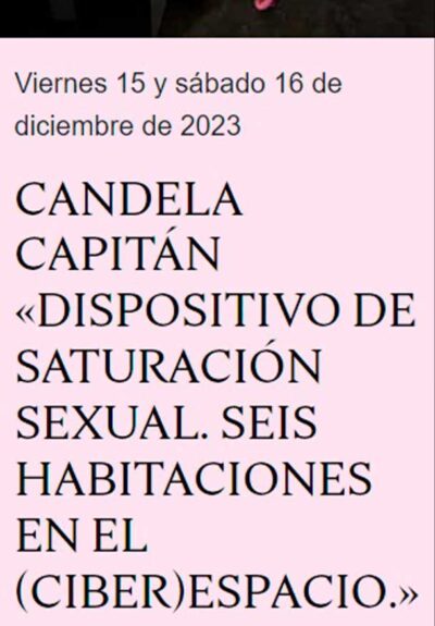 Dispositivo de saturación sexual → Teatro Condeduque