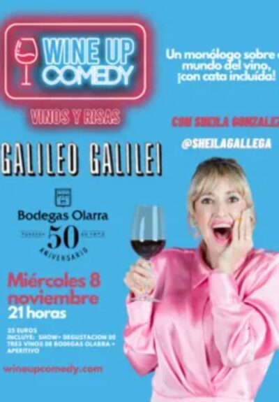 Una experiencia de vinos y risas: Wine Up Comedy