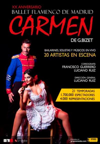Ballet Flamenco de Madrid: Carmen G. Bizet → Teatro Capitol Gran Vía