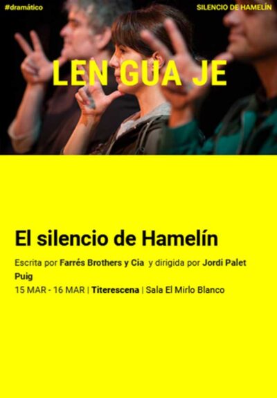 Titerescena : El silencio de Hamelín → Teatro Valle-Inclán (Centro Dramático Nacional)