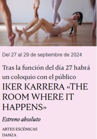 The Room Where It Happens → Teatro Condeduque