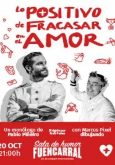 Lo positivo de fracasar en el amor → Sala de Humor Fuencarral