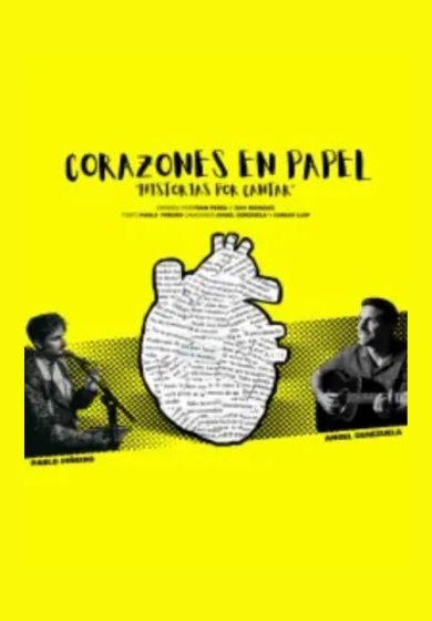Corazones en papel