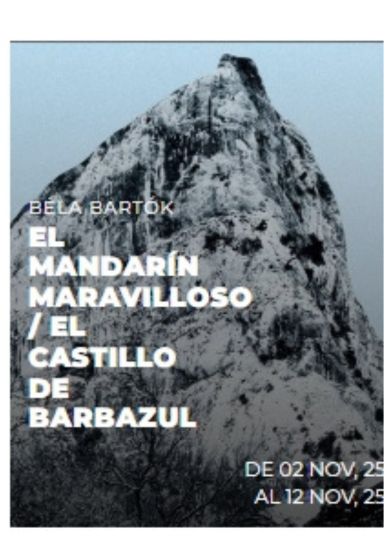 El mandarín maravilloso / El castillo de Barbazul → Teatro Real