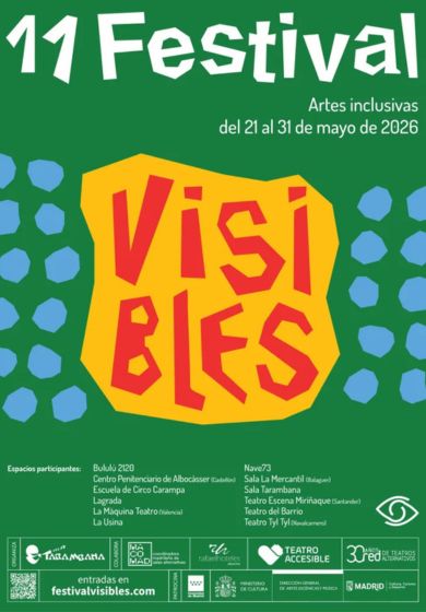 Cartel de Festival Visibles 2026. Edición 11.